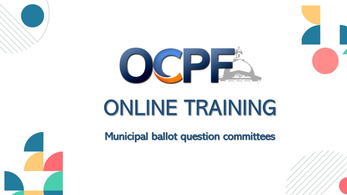 treasurer training for ballot question committees